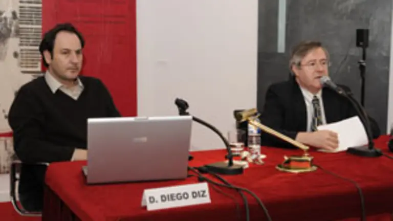  Diego Diz y Ram&oacute;n Jim&eacute;nez, durante la conferencia de la pasada semana.
