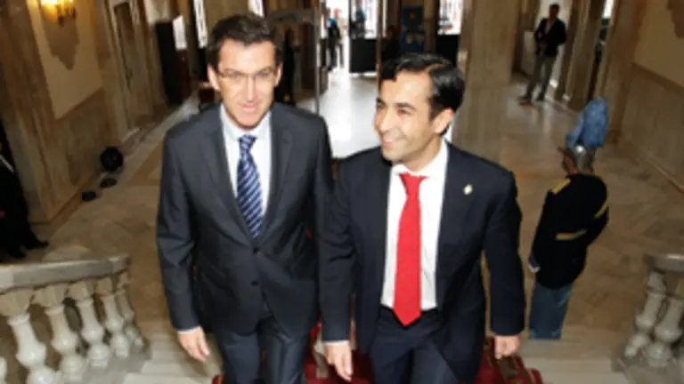  Alberto N&uacute;&ntilde;ez Feij&oacute;o asisti&oacute; a la toma de posesi&oacute;n de Jos&eacute; Manuel Rey como alcalde de Ferrol.