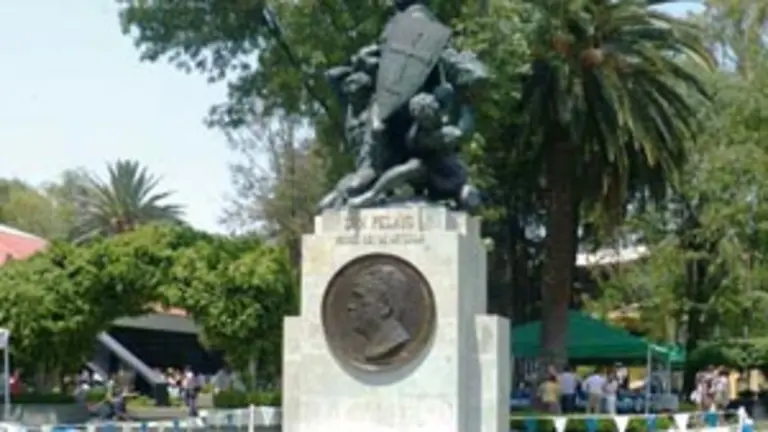  El monumento en su nuevo &lsquo;rinc&oacute;n&rsquo; del Parque Asturias de la Ciudad de M&eacute;xico.