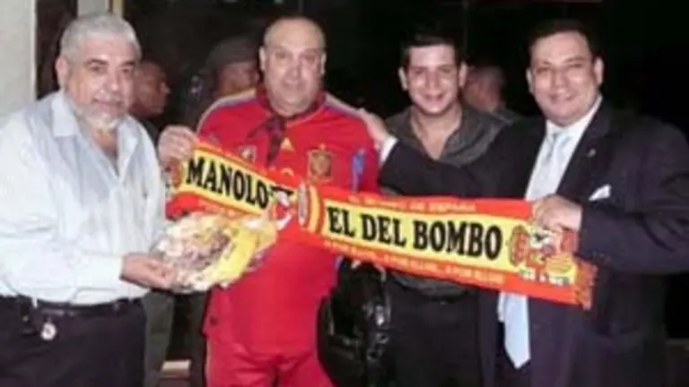  Manuel Sinde Porto, presidente del CGPLC; Manuel C&aacute;ceres, Manuel Sinde Velo y Richard Barreiro y Olmedo.