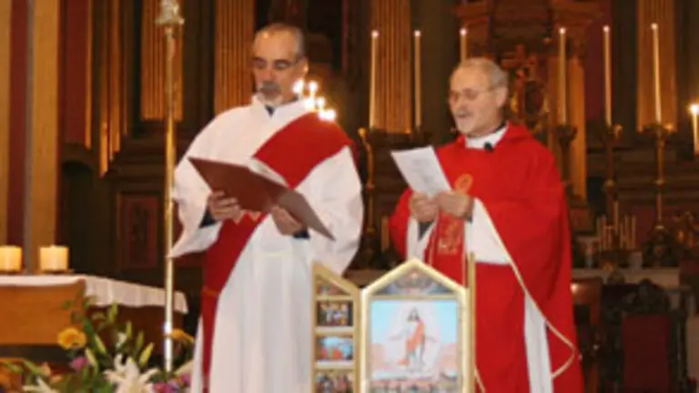  Un momento de la misa realizada en honor al Ap&oacute;stol Santiago