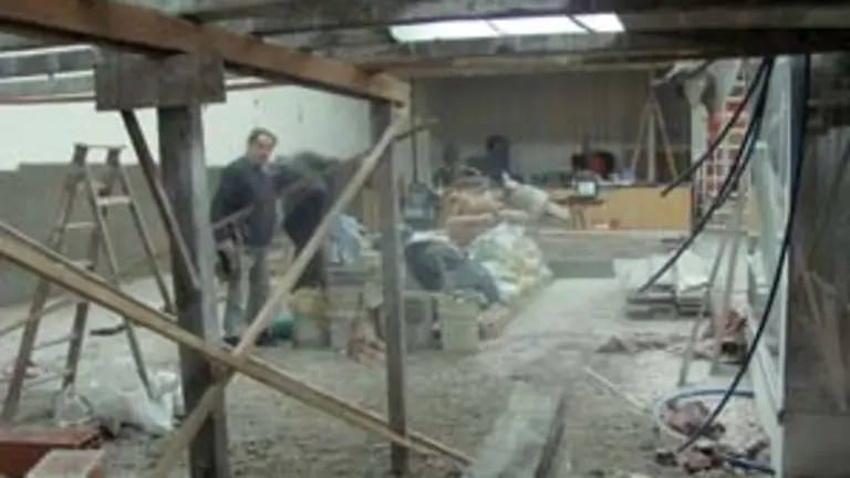  El salón principal se encuentra en plena reforma. 