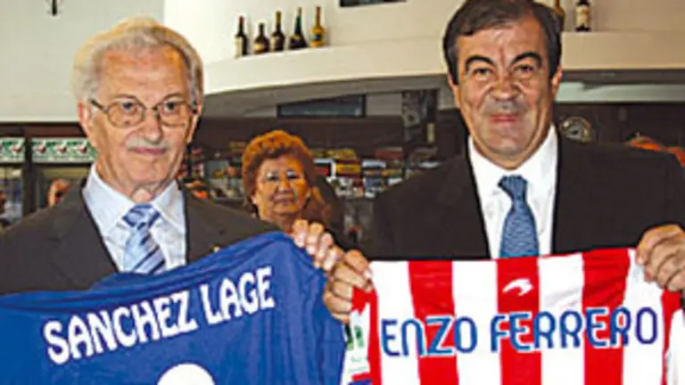  Antonio Nespral y &Aacute;lvarez Cascos, durante la visita de este &uacute;ltimo a Argentina el pasado mes de mayo. 