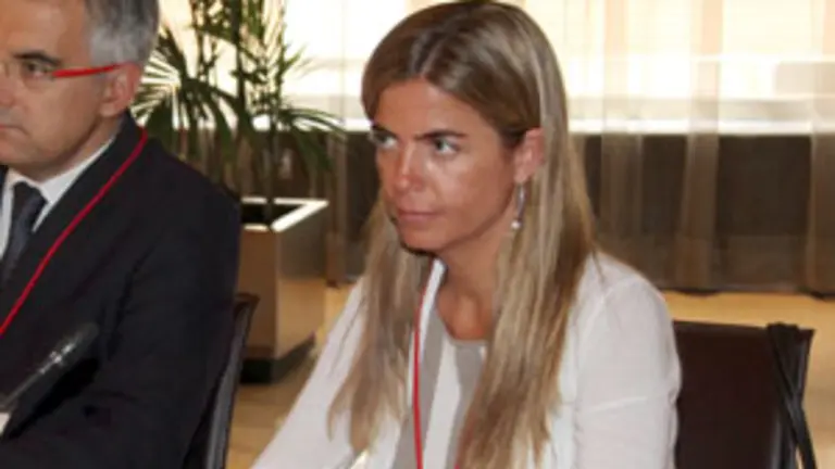 Victoria Cristóbal, durante su intervención en el Pleno.