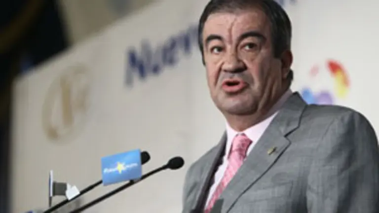  Francisco &Aacute;lvarez-Cascos, durante su intervenci&oacute;n en el Forum Europa.