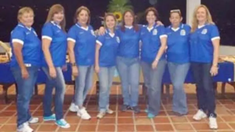  De izda. a dcha., Gladys Sieiro, Fabiola Mart&iacute;nez, Cristina Ord&oacute;&ntilde;ez, Krysthal Rodr&iacute;guez, Mar&iacute;a Elena Girones, Mar&iacute;a del Mar Pellico, Gladys Ordo&ntilde;ez y Elizabeth Zueco.
