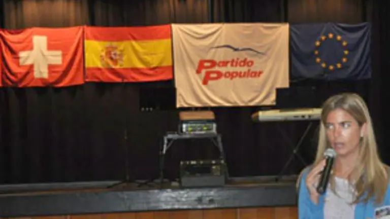  Victoria Cristóbal, durante su intervención en el acto del PP.