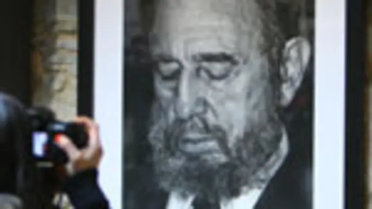  Retrato de Fidel Castro en la exposición ‘Habana’, de Jósé Antonio Robés.