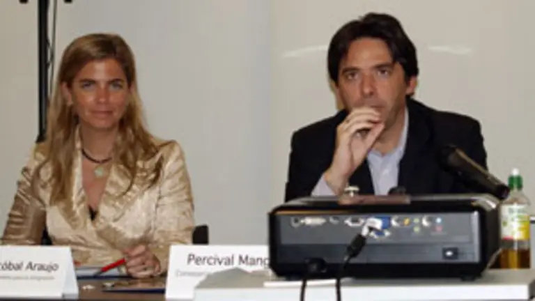  Percival Manglano, durante su intervención.