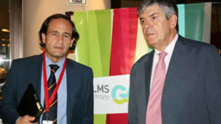  Quintanilla y Castro, en la presentaci&oacute;n del cat&aacute;logo de pel&iacute;culas gallegas.