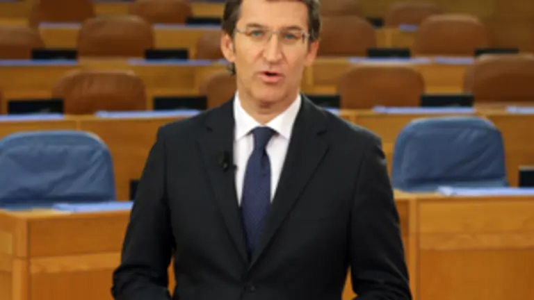  N&uacute;&ntilde;ez Feij&oacute;o, durante su discurso de Fin de A&ntilde;o. 