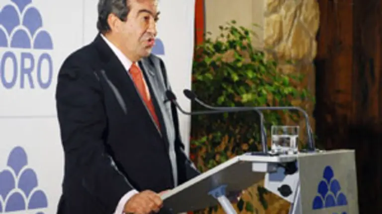  Francisco &Aacute;lvarez-Cascos, durante su intervenci&oacute;n en la segunda conferencia pol&iacute;tica de Foro.