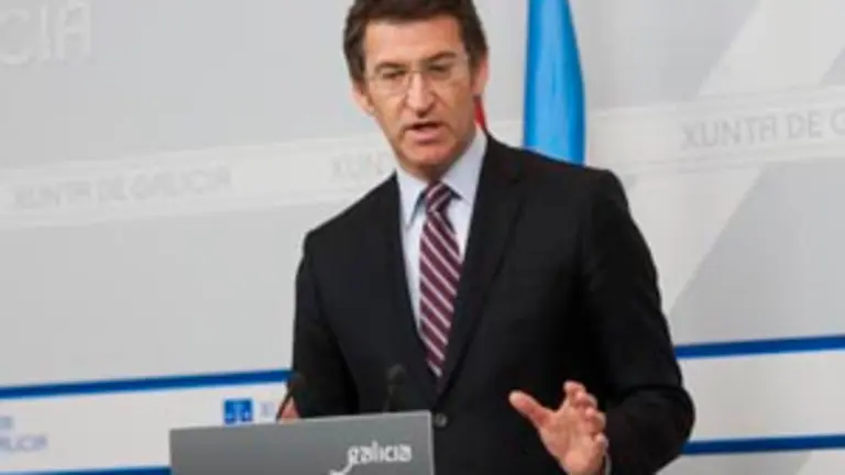  N&uacute;&ntilde;ez Feij&oacute;o, durante la rueda de prensa en la que anunci&oacute; los cambios de Gobierno. 