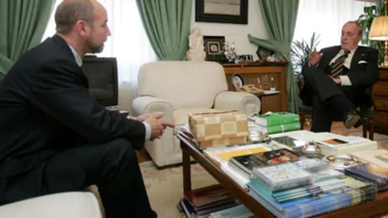  Manuel Fraga y Santiago Camba, en el a&ntilde;o 2005. 