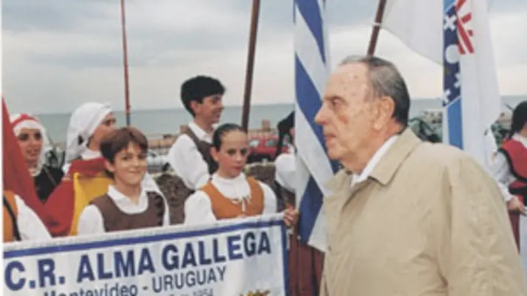  El presidente gallego, durante uno de sus viajes a Montevideo.
