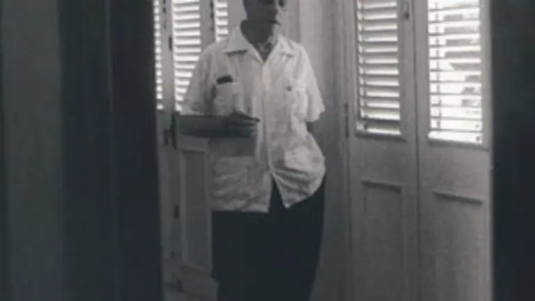  Manuel Fraga, en las instalaciones del Centro Gallego de La Habana.