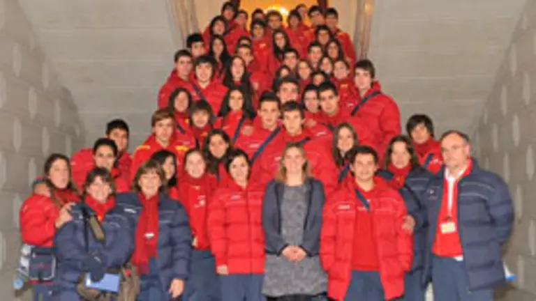 Un momento de la recepción en el Ayuntamiento de Salamanca. 