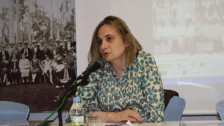 Ana Fernández Asperilla, durante su presentación. 