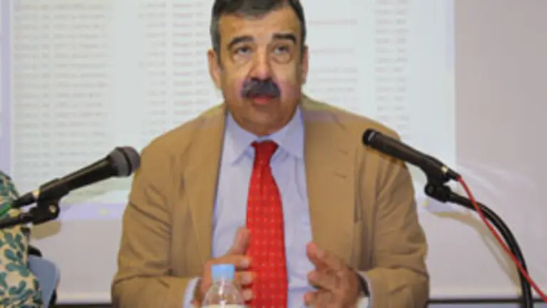 Germán Rueda, durante su ponencia. 