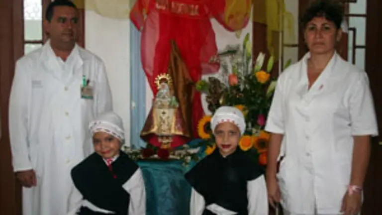  La Virgen de Covadonga regres&oacute; al Hospital Quinta Covadonga de Cuba.