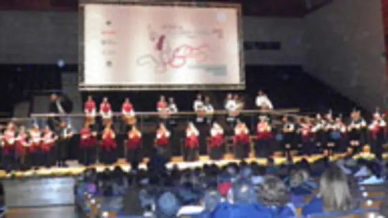  Un momento de la actuaci&oacute;n en Santiago.