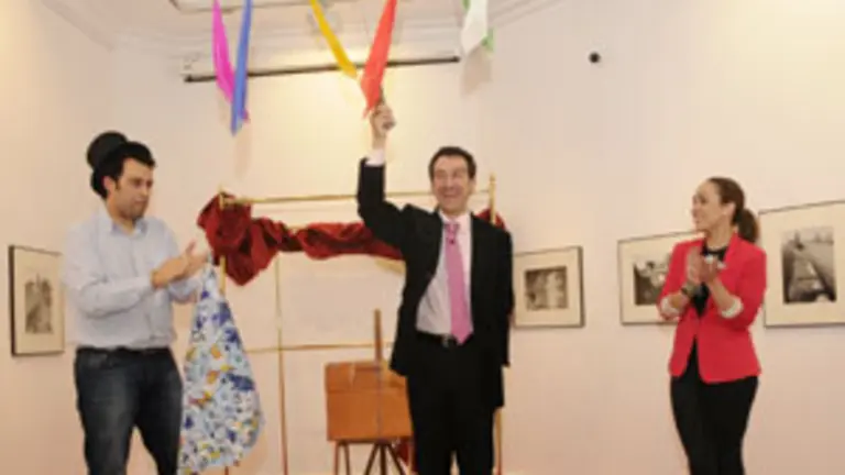  Boyano -en el centro-, en un momento del espect&aacute;culo. 