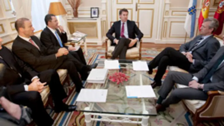 alberto nunez feijoo manten un encontro co presidente da comision de coordinacion do norte de portugalfoto: ana varela