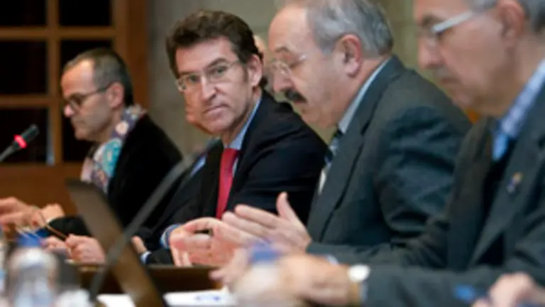 alberto nunez feijoo preside o plenario do consello da cultura galegafoto: ana varela