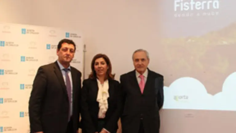 José Manuel Traba, Susana Rodríguez y José Ramón Ónega,