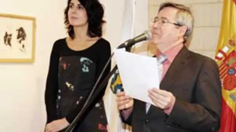 Rut Martínez y Ramón en la inauguración 