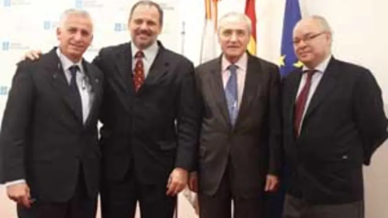 Alvelo Céspedes, el embajador Eugenio Martínez, el delgado José Ramón Ónega y Carlos Pérez-Desoy