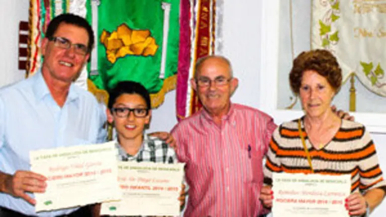 Los 3 Rocieros, con el Presi