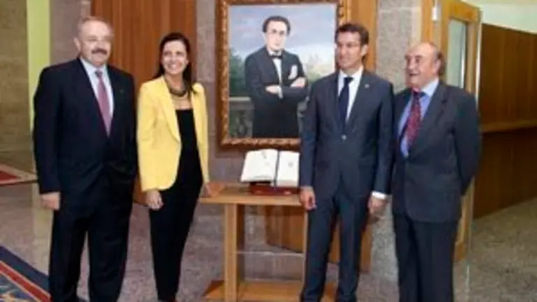 PARLAMENTO12,35 h.-   O titular da Xunta, acompa&ntilde;ado polo conselleiro de Cultura, Educaci&oacute;n e Ordenaci&oacute;n Universitaria, Xes&uacute;s V&aacute;zquez Abad, presidir&aacute; o acto de celebraci&oacute;n do LXX aniversario do Banquete de Homenaxe a Castelao en Buenos Aires con motivo da publicaci&oacute;n de Sempre en Galiza. No Sal&oacute;n de Reis do Parlamento. foto xo&aacute;n crespo04/07/14