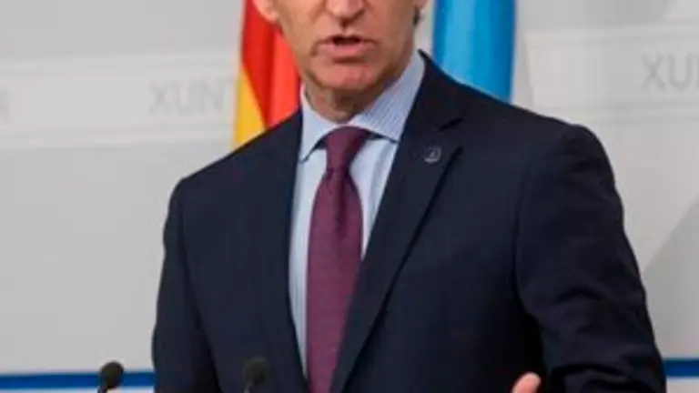 Alberto N&uacute;&ntilde;ez Feij&oacute;o comparecer&aacute; en rolda de prensa para dar conta dos asuntos tratados na reuni&oacute;n do Consello. Na sala de prensa de Consellofoto xo&aacute;n crespo05/02/15