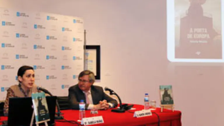 Un momento de la presentación de la novela