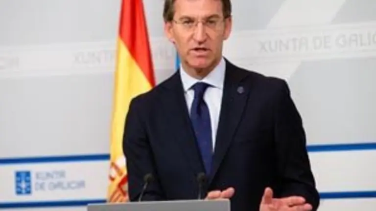 Alberto N&uacute;&ntilde;ez Feij&oacute;o comparecer&aacute; en rolda de prensa para dar conta dos asuntos tratados na reuni&oacute;n do Consello. Na sala de prensa de Consello.foto xo&aacute;n crespo21/05/15