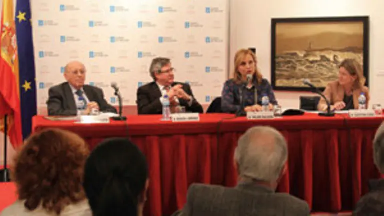 Un momento de la intervención de Pilar Falcón