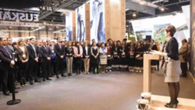Inauguración estand del País Vasco en Fitur 2