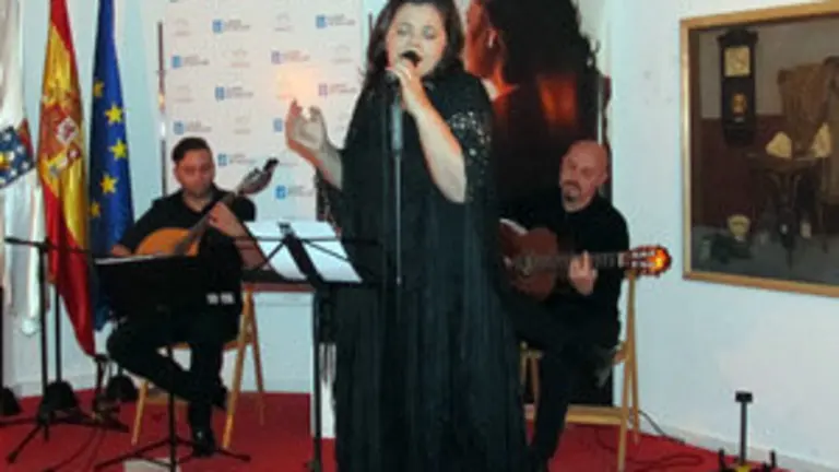 María do Ceo en un momento del concierto