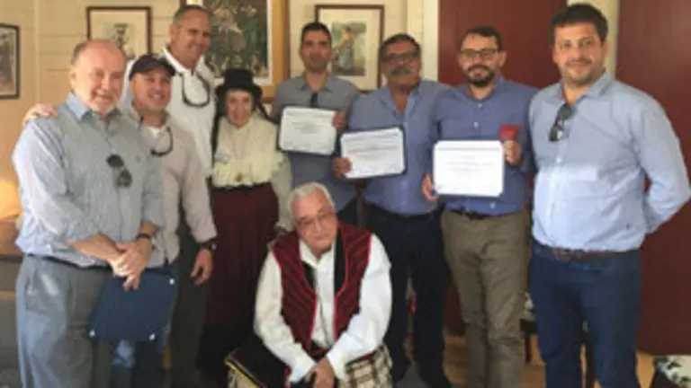 Pedro Rodríguez con la colectividad en Estados Unidos