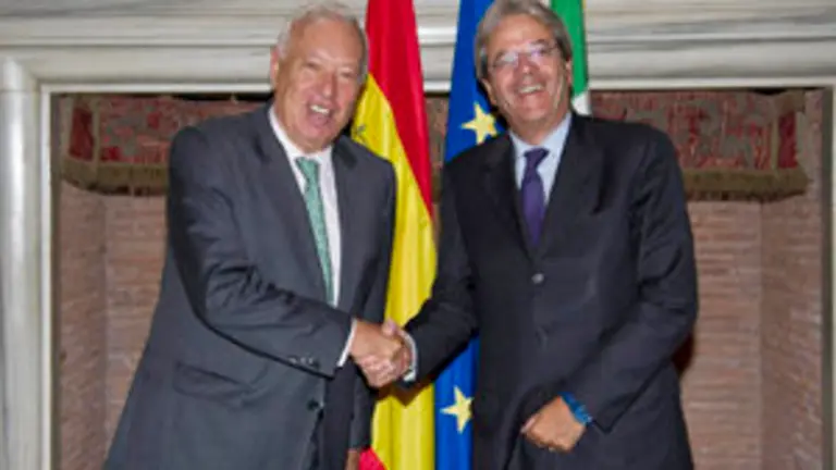 ​José Manuel García-Margallo con Paolo Gentiloni