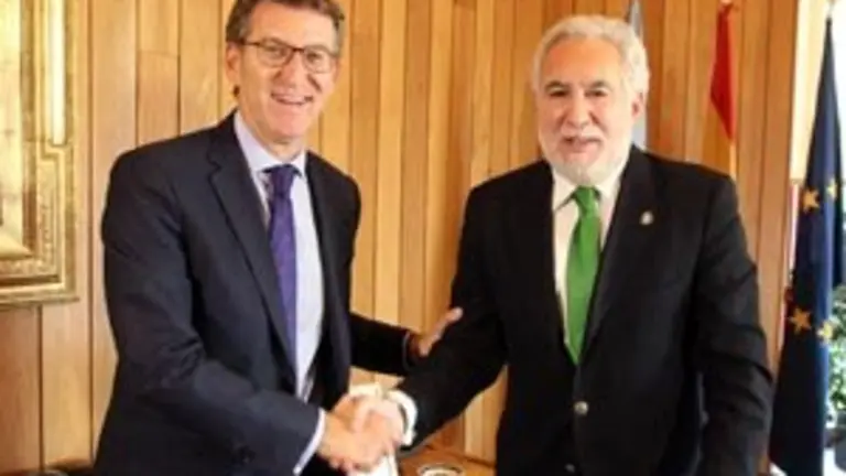 Miguel Santalices se entrevista co candidato proposto para a Presidencia da Xunta de Galicia.