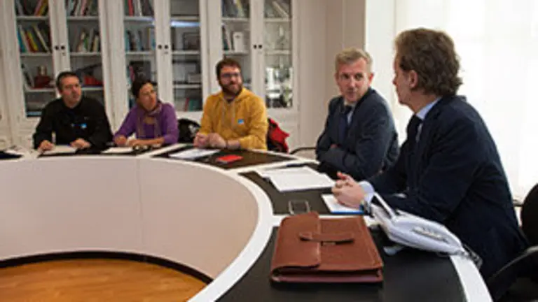 Alfonso Rueda re&uacute;nese con representantes da Coordinadora galega de organizacions no gobernamentais para o Desenvolvementofoto: ana varela
