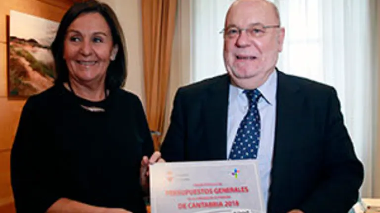 10:30	Parlamento de Cantabria 	El consejero de Economía, Hacienda y Empleo, Juan José Sota, presenta, en el despacho de la presidenta para su posterior registro el Proyecto de Ley de Presupuestos Generales de Cantabria para 2018. (Sólo graficos). 
nacho Romero ©
13 nov 17