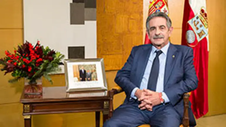 Presidente Miguel Ángel Revilla. Mensaje de Navidad 2017. Cantabria. 18 DICIEMBRE 2017 © Miguel De la Parra