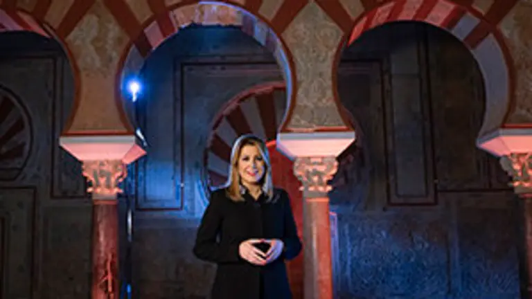 La Presidenta de la Junta de Andaluc&Atilde;&shy;a, Susana D&Atilde;&shy;az, en la grabaci&Atilde;&sup3;n del mensaje de a&Atilde;&plusmn;o nuevo en el conjunto arqueol&Atilde;&sup3;gico de Medina Azahara(28/12/17)Foto: OPJA -RA Fotograf&Atilde;&shy;a oficial de la Junta de Andaluc&Atilde;&shy;a, se pone a disposici&Atilde;&sup3;n solamente para su publicaci&Atilde;&sup3;n por las organizaciones de noticias y/o para la impresi&Atilde;&sup3;n de uso personal por parte del sujeto (s) de la fotograf&Atilde;&shy;a. La fotograf&Atilde;&shy;a no puede ser manipulada de ninguna manera y no se puede utilizar en materiales comerciales o pol&Atilde;&shy;ticos, los anuncios, productos, promociones que de alguna manera sugieran aprobaci&Atilde;&sect;&Atilde;&sup3;n o respaldo de la Junta de Andaluc&Atilde;&shy;a.