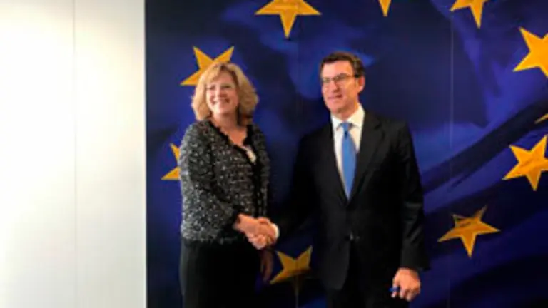 Feijoo en Bruselas-Reunion Cretu1