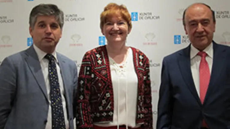 Víctor Cortizo, Isabel Noriega y Julio Lage