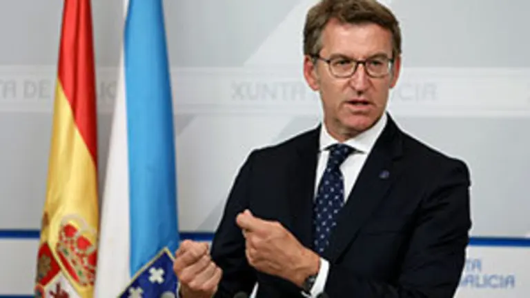 alberto nunez feijoo informa en rolda de prensa dos asuntos tratados na reunion do consello da xunta