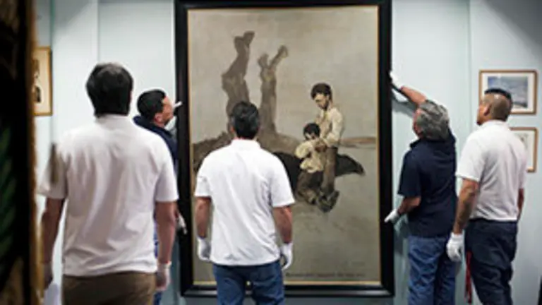 Traslado cuadro Castelao